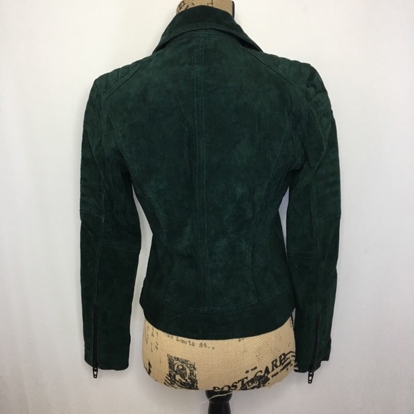Blank NYC Evergreen suede leather biker jacket - Picture 4 of 4